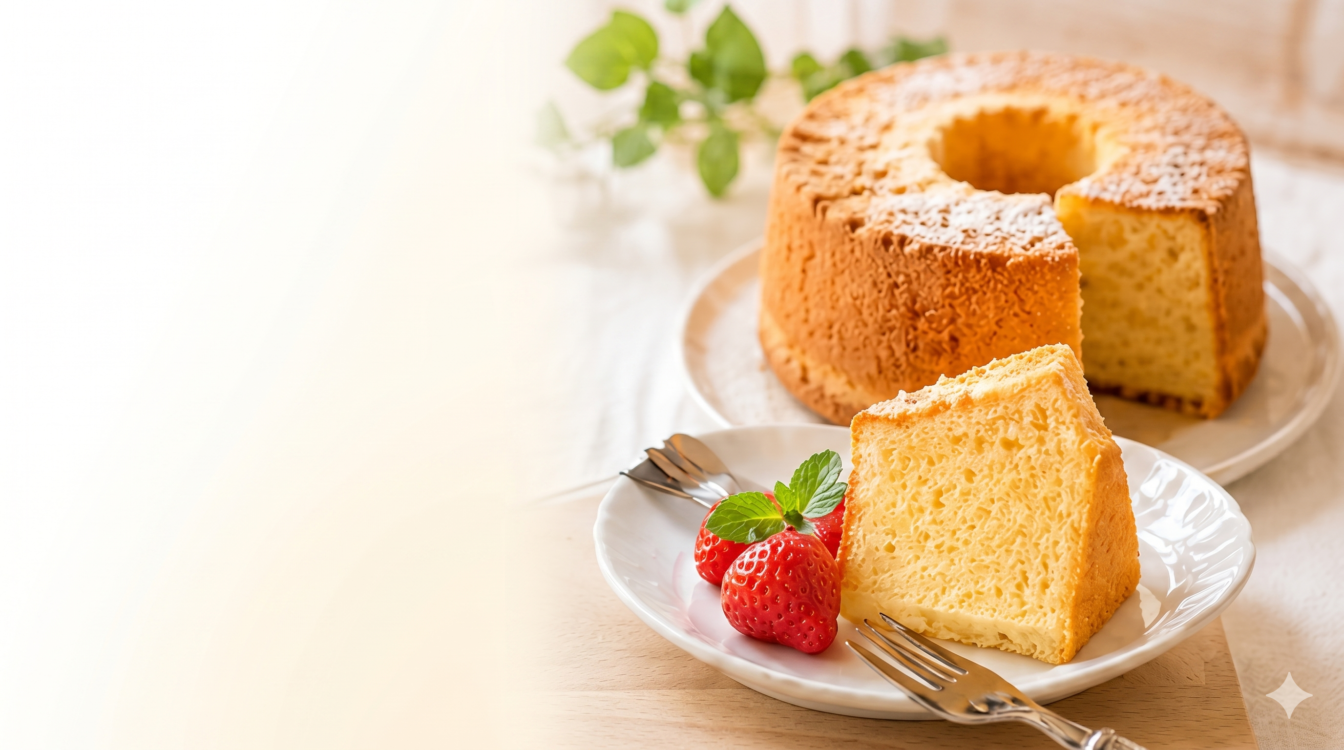 ふわふわのシフォンケーキ